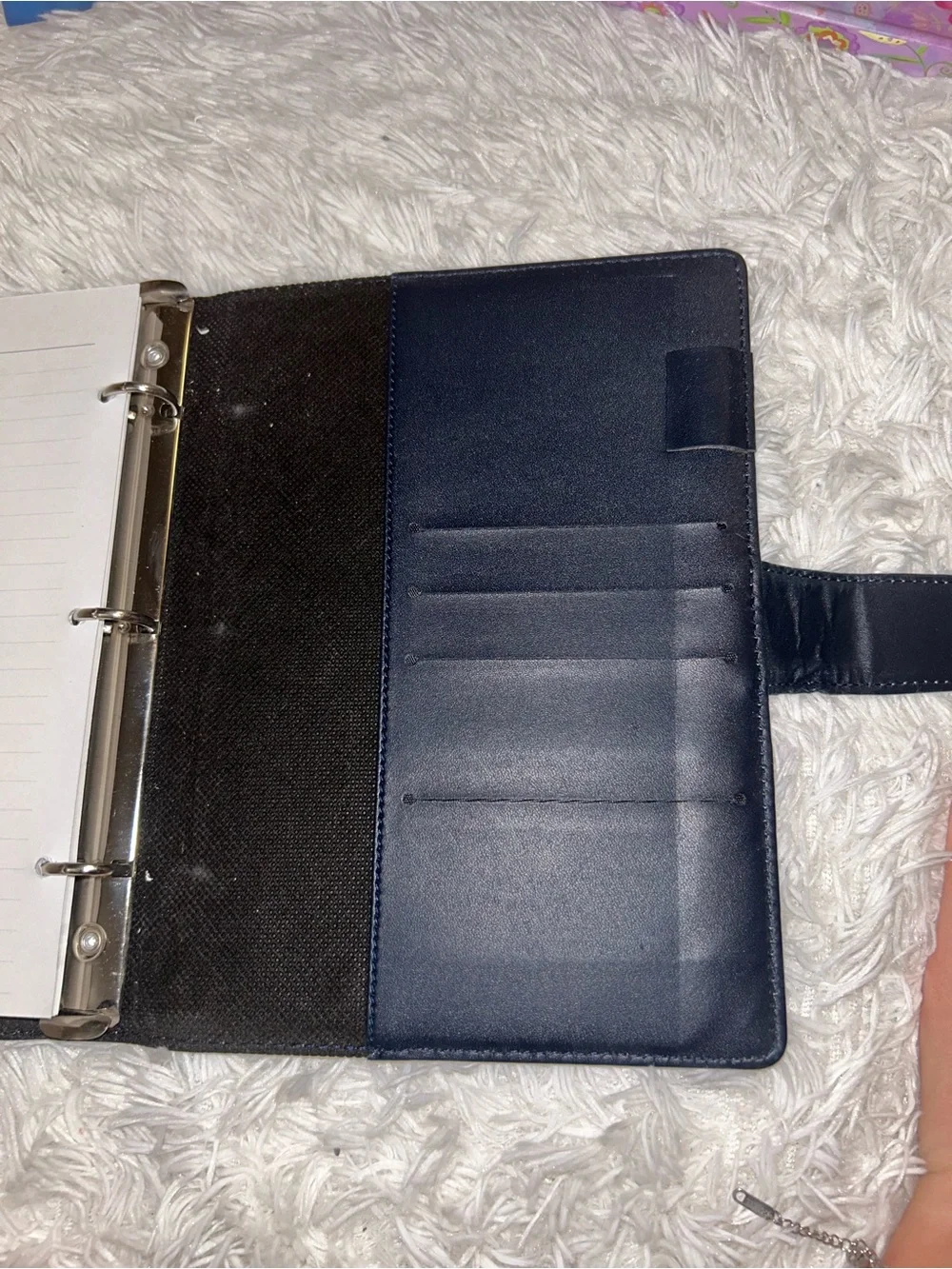 Brown & Black Tablet Folio Case with Compartments Small Size for On the Go